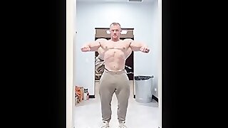 Caleb Carr Flexing