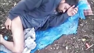 Homeless Indian caught in the morning