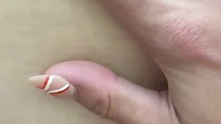 Dad with painted nails and slim cock pounds a verbal boy
