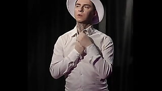 COSPLAY BOY AT WHITE DRESS PLAY FETISH GAME