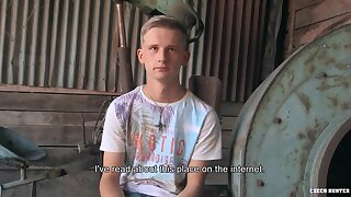 Hunk Twink Busts A Nut On His Stomach While Getting His Ass Fucked