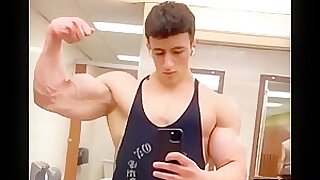Young muscle bull - Huge biceps!
