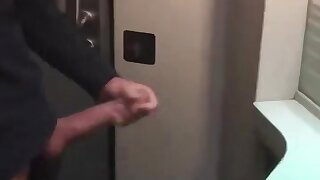 Uncut twink plays in plane toile