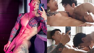 hot asian @Chian fucking with friends