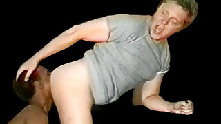 Marvin knows a good ass when he sees it and he digs into his friend's hole with abandon. Plenty of real close-ups of his famous tongue digging into Harry's equally famous asshole.