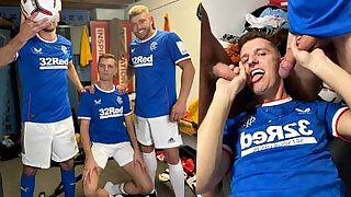 Soccer Lads Fuck In The Locker Room