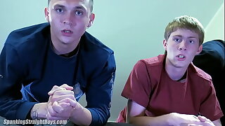 Two Boys Spanked and Caned