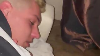 blonde slut gets dick in the middle of the night ! Ste