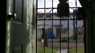 Sucking the neighbor while whole family is home